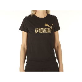 Camiseta de Manga Corta Mujer Puma Graphic W Negro