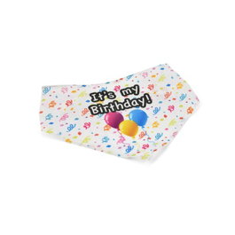 Croci Party-Bandana Grande para Perro, 21x22 cm (Set de 3), Diseño 'It's My Birthday!'