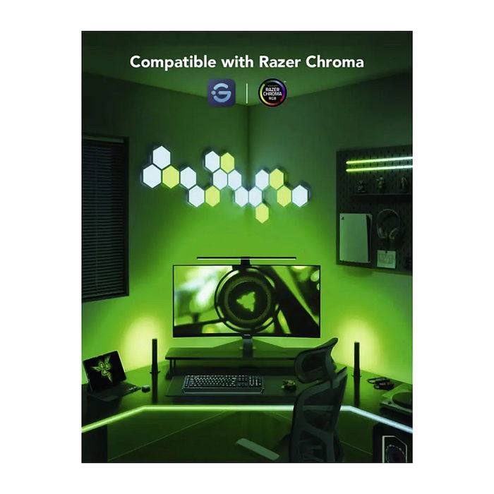 Govee Kit de Retroiluminación Inteligente para Monitor PC 27"-34", WiFi/Bluetooth, Control por Voz Alexa/Google Assistant