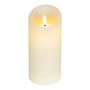 Lumineo Vela de Cera LED Crema ø7,5 x 17 cm