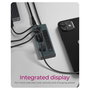 ICY BOX IB-HUB1457-C31 Hub USB-C de 7 Puertos 6xUSB-C 3.2 Gen2 Aluminio 20W PD - Azul/Gris