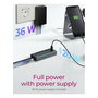 ICY BOX IB-HUB1457-C31 Hub USB-C de 7 Puertos 6xUSB-C 3.2 Gen2 Aluminio 20W PD - Azul/Gris