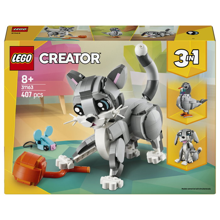 LEGO Creator Gato Juguetón 31163 - Set de construcción 3 en 1 Multicolor