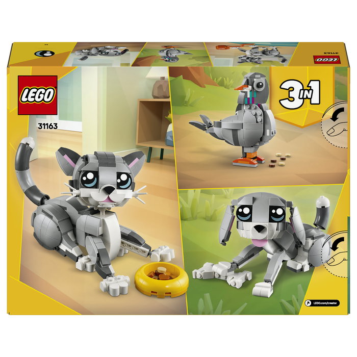 LEGO Creator Gato Juguetón 31163 - Set de construcción 3 en 1 Multicolor