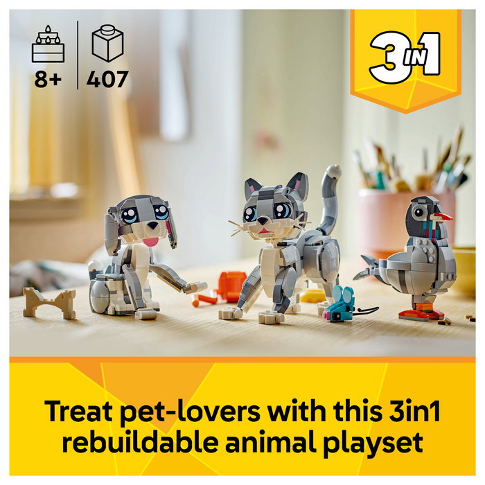 LEGO Creator Gato Juguetón 31163 - Set de construcción 3 en 1 Multicolor