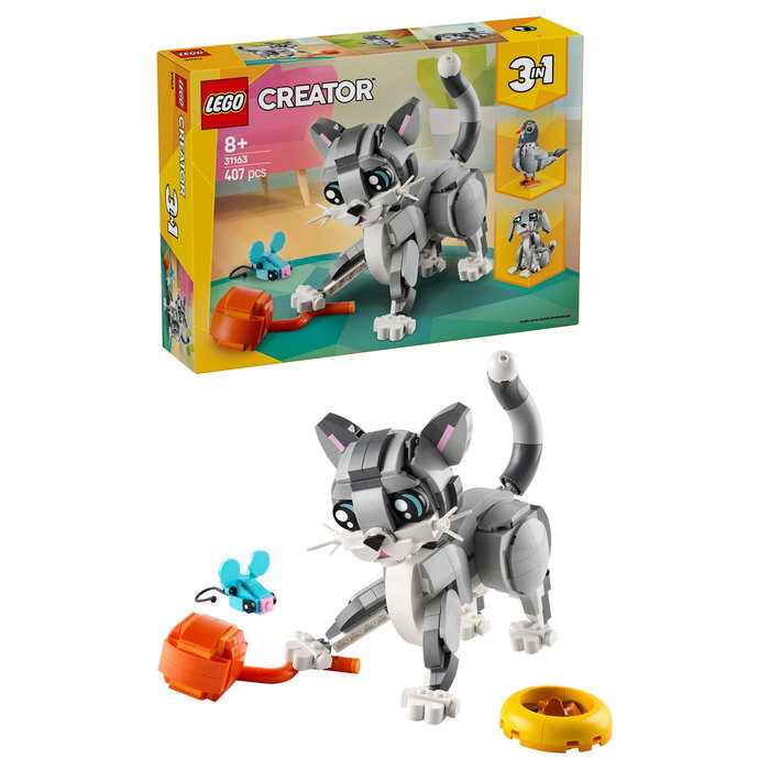 LEGO Creator Gato Juguetón 31163 - Set de construcción 3 en 1 Multicolor