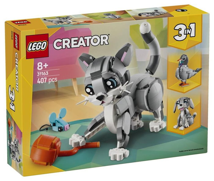 LEGO Creator Gato Juguetón 31163 - Set de construcción 3 en 1 Multicolor