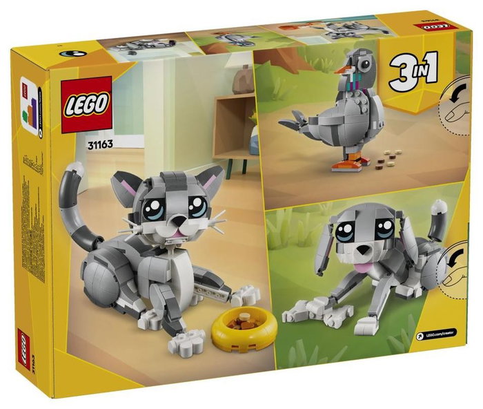 LEGO Creator Gato Juguetón 31163 - Set de construcción 3 en 1 Multicolor