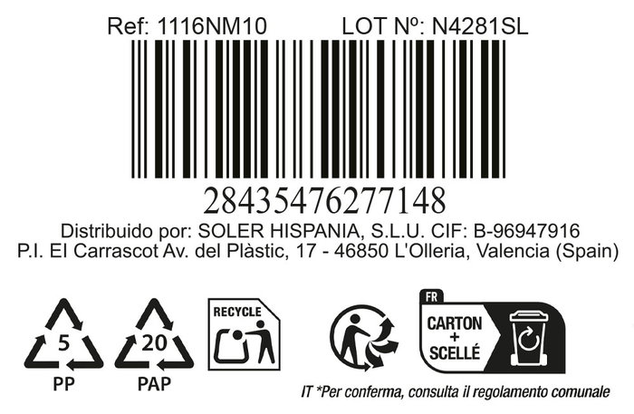 La Mediterranea Plato Postre Opal Colección Whom 21.5 cm (48 Unidades) La Mediterranea Plato Postre Opal Colección Whom 21.5 cm (48 Unidades)
