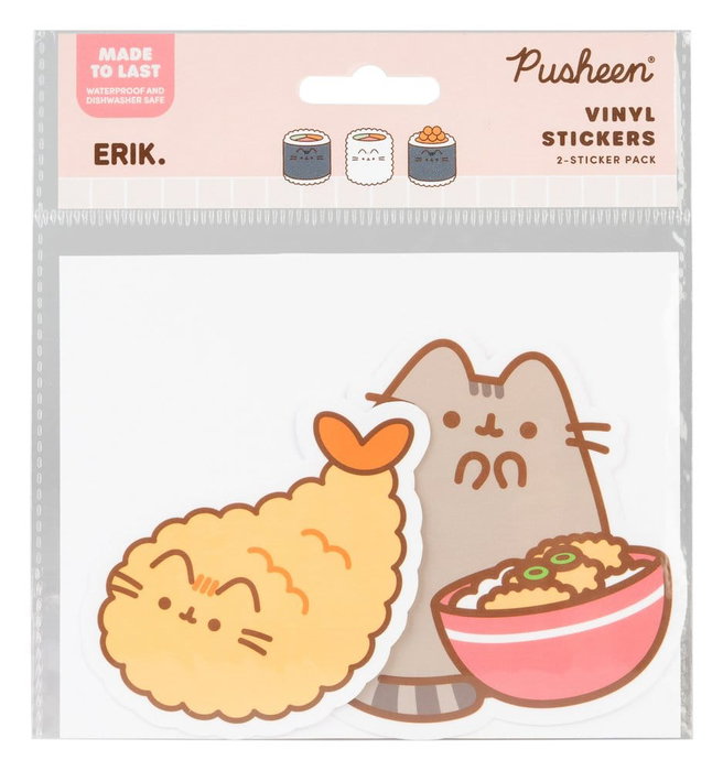 Pusheen Pegatinas de vinilo Sushi Roll Vol. 2 Set de 2 Pusheen Pegatinas de vinilo Sushi Roll Vol. 2 Set de 2