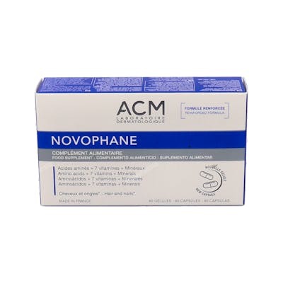 ACM Laboratoires Novophane 60 Cápsulas para Cabello, Piel y Uñas ACM Laboratoires Novophane 60 Cápsulas para Cabello, Piel y Uñas