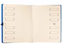 Saro Carpeta clasificador cartón compacto folio azul 12 departamentos