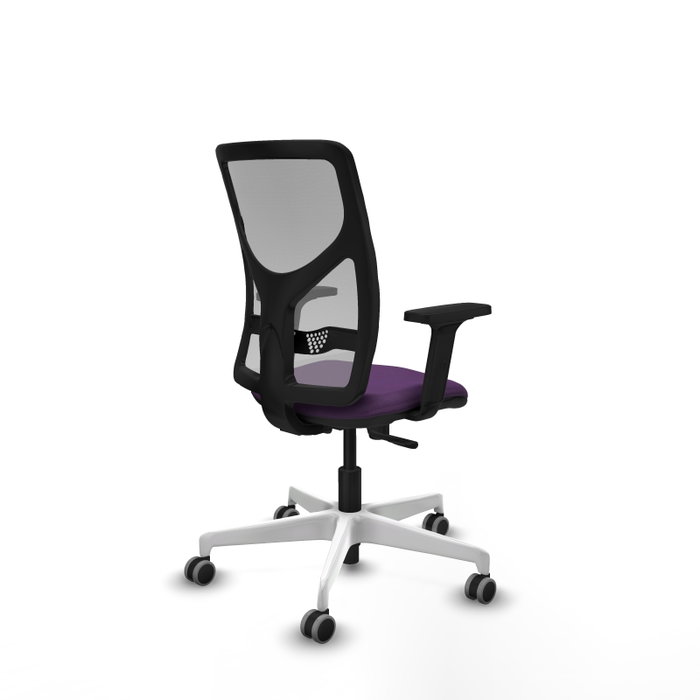 PIQUERAS Y CRESPO Silla de oficina Motilla con mecanismo Sincro, Morado y Gris