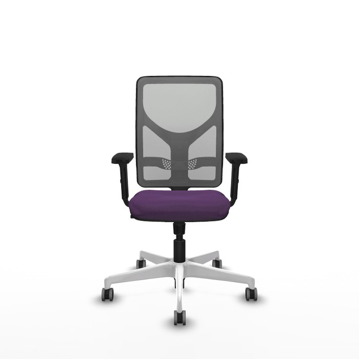 PIQUERAS Y CRESPO Silla de oficina Motilla con mecanismo Sincro, Morado y Gris