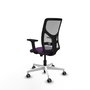 PIQUERAS Y CRESPO Silla de oficina Motilla con mecanismo Sincro, Morado y Gris
