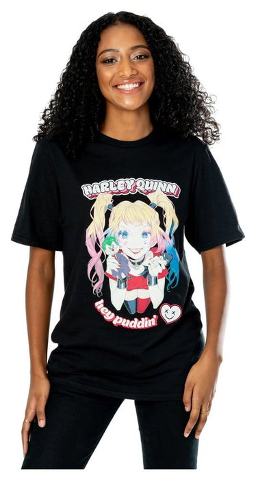 DC Camiseta Harley Quinn Anime Puddin' Talla XXL