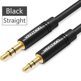 Vention Cable Estéreo BALBG de Audio AUX 3.5 mm Macho a 2.5 mm Macho, 1.5 Metros, Negro