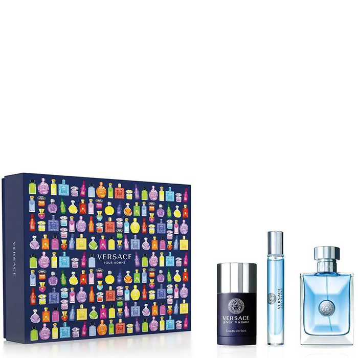 Versace Set Pour Homme Edt 100 mL + Edt 10 mL + Dst 75 mL Versace Set Pour Homme Edt 100 mL + Edt 10 mL + Dst 75 mL