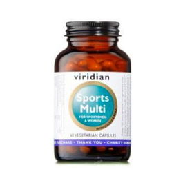 Viridian Sports Multi 60 Cápsulas Veganas Multivitamínico y Mineral Apto Veganos