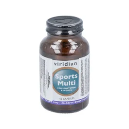 Viridian Sports Multi 60 Cápsulas Veganas Multivitamínico y Mineral Apto Veganos