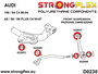 StrongFlex STF026276B Kit Completo Silentblocks Poliuretano Suspensión Audi 100 C4 Quattro 90-94