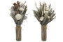 DKD Home Decor Ramo de Flores Secas y Cristal 20x20x50 Surtido de 2