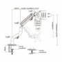 Aisens Soporte de Mesa ECO Contrapeso Giratorio e Inclinable para Monitor/TV 17-32 Pulgadas Negro