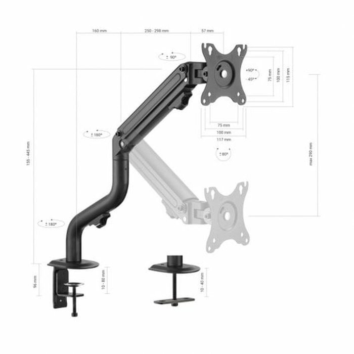 Aisens Soporte de Mesa ECO Contrapeso Giratorio e Inclinable para Monitor/TV 17-32 Pulgadas Negro Aisens Soporte de Mesa ECO Contrapeso Giratorio e Inclinable para Monitor/TV 17-32 Pulgadas Negro
