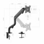 Aisens Soporte de Mesa ECO Contrapeso Giratorio e Inclinable para Monitor/TV 17-32 Pulgadas Negro