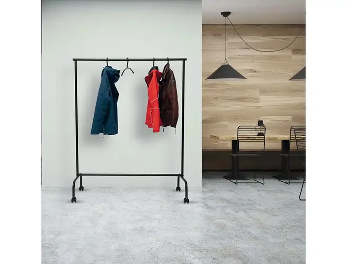 Maul Perchero Caballete Extensible con Ruedas Negro 1270x505x1570 mm Maul Perchero Caballete Extensible con Ruedas Negro 1270x505x1570 mm