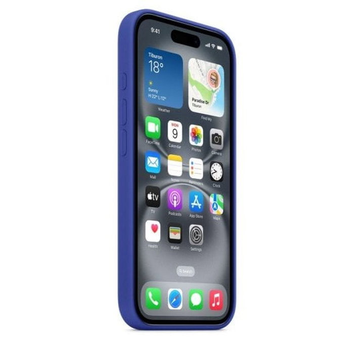 Apple Funda de silicona con MagSafe para iPhone 16 - Azul ultramar Apple Funda de silicona con MagSafe para iPhone 16 - Azul ultramar