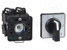 SCHNEIDER ELECTRIC Interruptor de leva 12A 2-0-1 negro