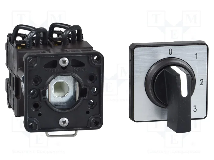 SCHNEIDER ELECTRIC Interruptor de leva 12A 2-0-1 negro SCHNEIDER ELECTRIC Interruptor de leva 12A 2-0-1 negro