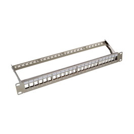 EFB Elektronik Panel de parches 24 puertos 1U Gris RAL7035 37578.1