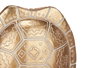 Giftdecor Caparazon Tortuga con Base Oro 17.5x10.5x36 cm (Set de 4)