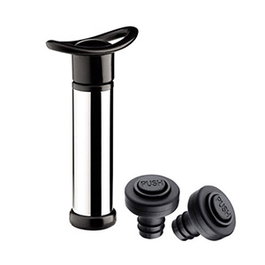 Lacor Bomba Manual de Vacío para Taponar Vino, Acero Inoxidable, Pack de 2 Unidades