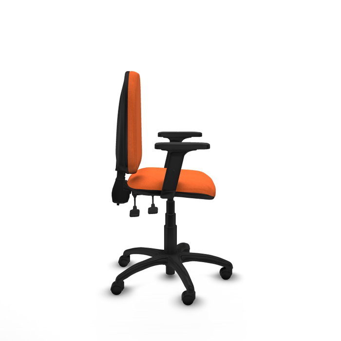 PIQUERAS Y CRESPO Silla de oficina Aýna Naranja con Brazos 2D PIQUERAS Y CRESPO Silla de oficina Aýna Naranja con Brazos 2D