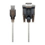 Goobay 95435 Convertidor USB a RS-232 Serie, 1,5m, Transparente, USB 2.0 Macho (Tipo A) a D-SUB Macho (9 pines)