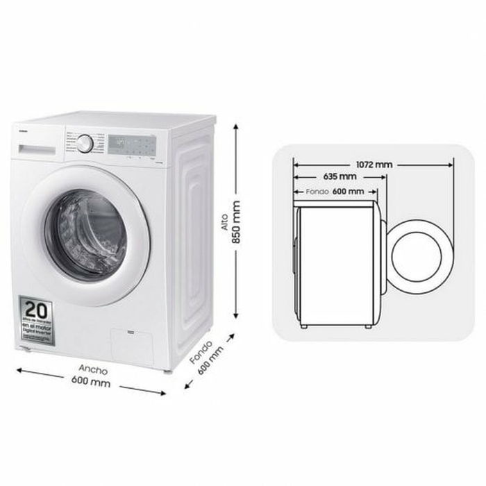 Lavadora Samsung WW80CGC04DTH 60 cm 1400 rpm 8 kg