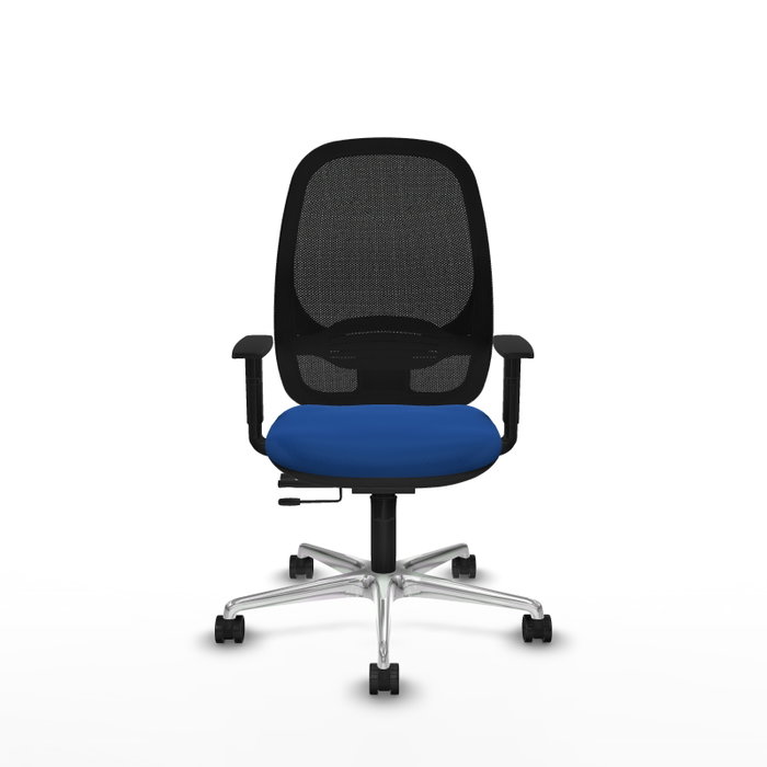 PIQUERAS Y CRESPO Silla de oficina Cilanco Azul y Negro con mecanismo Sincro/Traslack