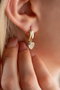 Heliophilia Silver NRZ999207 Pendientes de Plata de Ley 925 con Baño de Oro y Circón