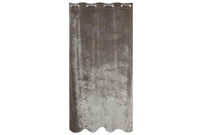 DKD Home Decor Cortina Gris Claro 260 x 140 cm (2 Unidades) Poliester