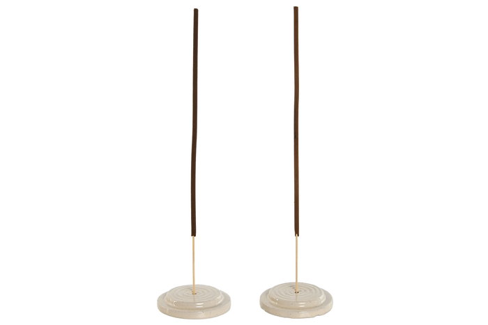 DKD Home Decor Incienso Varilla Marron Naranja con Soporte Colección Wander23 Urban Set de 20 (24 Unidades) 1x25x7 cm