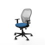 PIQUERAS Y CRESPO Silla de oficina Jorquera Azul claro y Blanco