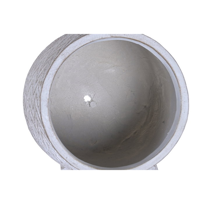 DKD Home Decor Set de 4 Maceteros de Magnesia y Fibra de Vidrio Gris DKD Home Decor Set de 4 Maceteros de Magnesia y Fibra de Vidrio Gris