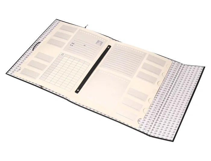 Liderpapel Carpeta Clasificadora Folio Prolongado 12 Departamentos Cartón Forrado Negro