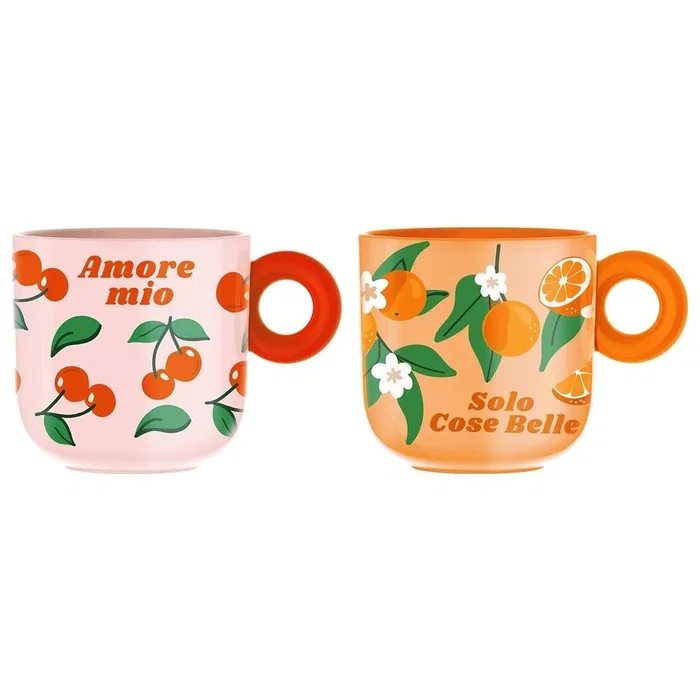 Bialetti Set 2 Cups Mercato della frutta