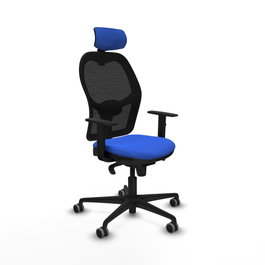 PIQUERAS Y CRESPO Silla de oficina Jorquera Azul y Negra