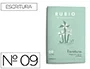 Rubio Cuaderno Caligrafía Nº 09 Desarrollo Destrezas Motrices Lenguaje Escrito Certificado FSC 15x213x155 mm