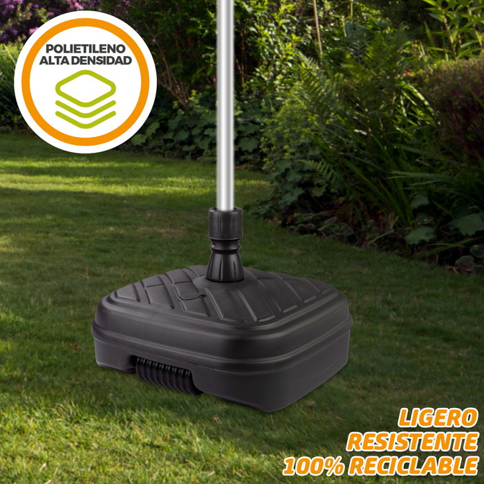 Aktive Garden Base para sombrilla 56x56x40 cm antracita Ø33-48 mm
